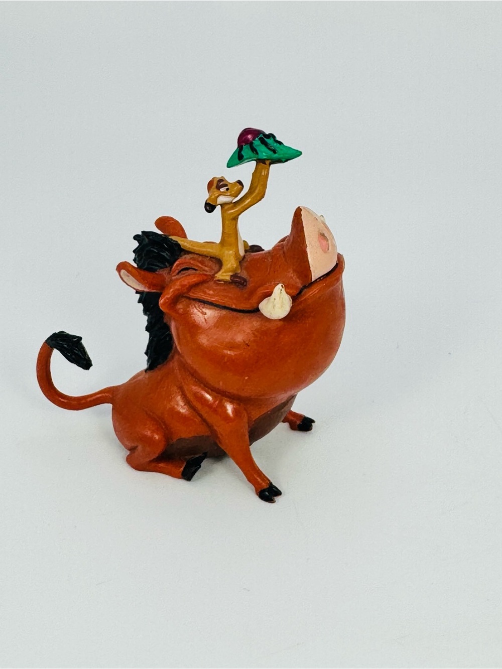 Disney's Lion King Timon & Pumba 3" inch PVC figure cake topper Applause 90s
